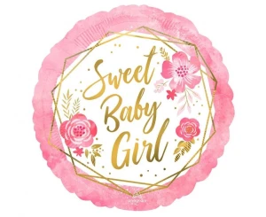 Balon foliowy Baby Shower Baby Girl 45 cm