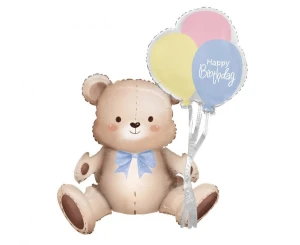 Balon foliowy Miś z balonikami 41 x 76 x 31 cm