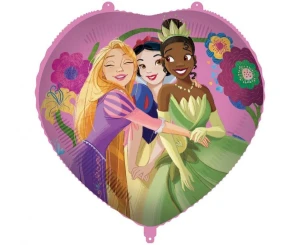 Balon foliowy Serce Księżniczki 45 cm