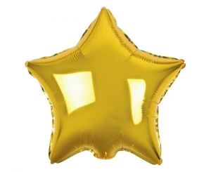 Balon foliowy Gwiazda złoty 50 cm