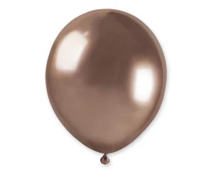 Balon lateksowy Shiny różowe złoto 13 cm