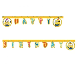 Baner Minionki 2 The Rise of Gru Happy Birthday 200 cm