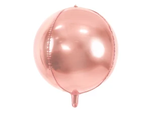 Balon foliowy Kula różowe złoto 40 cm
