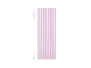 Słomki plastikowe, 23 cm, fioletowy (1 op. / 12 szt.)