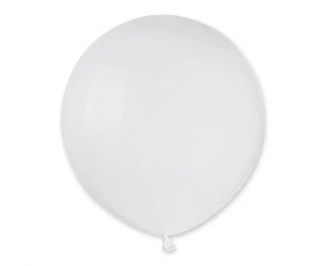 Balon lateksowy Pastel White biały 50 cm