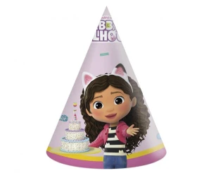 Czapeczki papierowe Gabbys Dollhouse 6 szt.