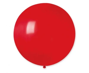 Balon lateksowy Red Pastel czerwony 50 cm