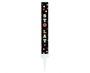 Fontanna party Sto Lat czarna 12 cm 1 szt.