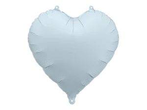 Balon foliowy mglisty Serce niebieski 45 cm