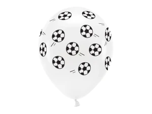 Balony lateksowe Eco Piłki pastel białe 33 cm 6 szt.