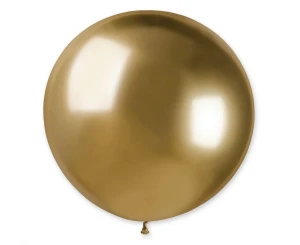Balon lateksowy kula Shiny złoty 80 cm