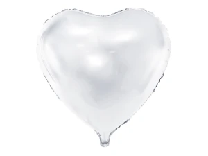 Balon foliowy Serce biały 45 cm