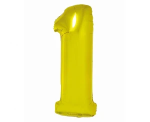 Balon foliowy Smart Cyfra 1 złoty 76 cm