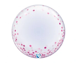  Balon Takara DECO Pink Confetti Dots, 24"