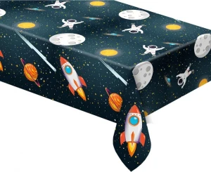 Obrus plastikowy Rocket Space granatowy 120 x 180 cm