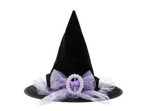 Kapelusz Halloween Wiedźmy czarny