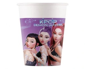 Kubeczki papierowe K-Pop Demon Hunters 200 ml 8 szt.