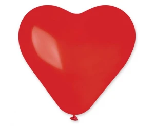 Balon lateksowy Serce pastel czerwony 45 cm Gemar