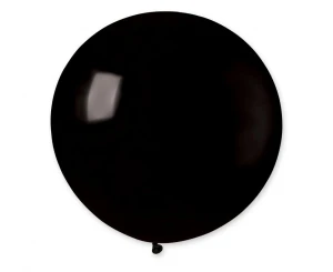 Balon lateksowy kula Pastel czarny 80 cm