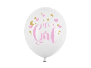 Balony lateksowe Its a Girl Pastel różowe 30 cm 6 szt.