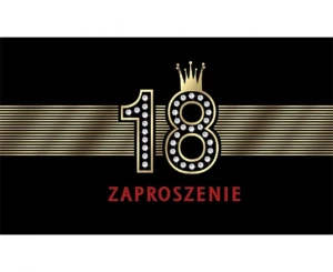 Zaproszenie Urodziny 18-stka Chłopak Dziewczyna 160 x 95 mm 10 szt.