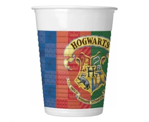 Kubeczki plastikowe Harry Potter Hogwarts Houses 200 ml 8 szt.