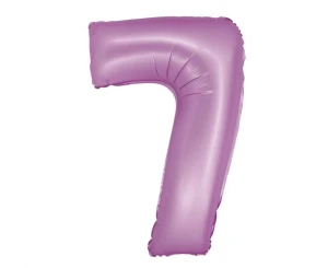 Balon foliowy Smart Cyfra 7 matowy lawendowy 76 cm