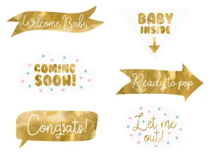 Gadżety do zdjęć Baby shower 6 szt.