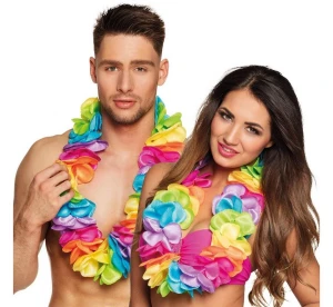 Naszyjnik hawajski Rainbow Deluxe XL wielokolorowy