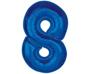 Balon foliowy Smart Cyfra 8 granatowy 92 cm