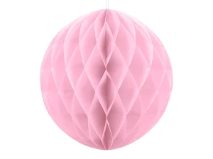 Kula bibułowa jasnoróżowa 40 cm