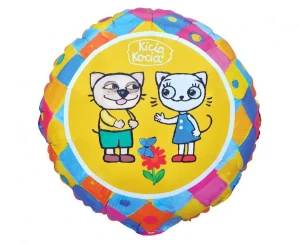 Balon foliowy Kicia Kocia i Pacek 45 cm