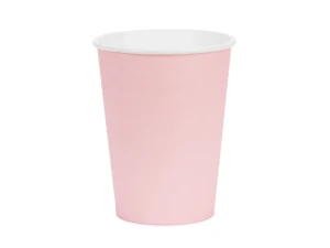 Kubeczki papierowe jasny różowe 250 ml 6 szt.