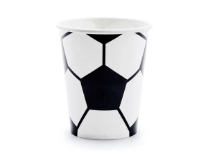 Kubeczki papierowe Piłka 260 ml 6 szt.