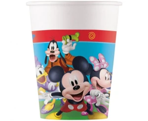 Kubeczki papierowe Myszka Miki (Mickey Mouse) Rock The House 200 ml 8 szt.