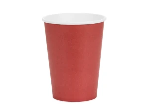 Kubeczki papierowe czerwone 250 ml 6 szt.