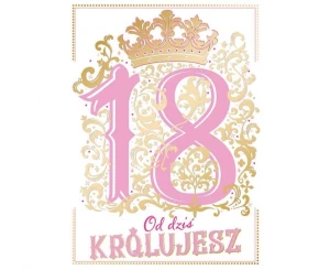 Kartka okolicznościowa A5 18 PINK, 1 szt.