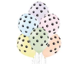 Balony lateksowe Paws 29 cm 6 szt.