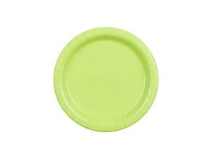 Talerzyki papierowe jasny zielone 18 cm 6 szt.