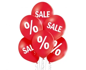 Balony lateksowe czerwone 29 cm 6 szt.