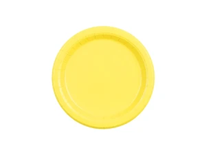 Talerzyki papierowe żółte 18 cm 6 szt.