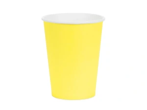 Kubeczki papierowe żółte 250 ml 6 szt.