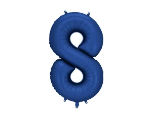 Balon foliowy Cyfra 8 granatowy 86 cm