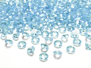 Konfetti diamentowe turkus 12 mm 100 szt.