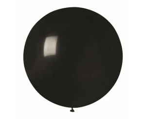 Balon lateksowy kula Pastel czarny 75 cm