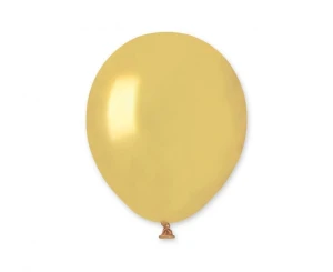 Balon lateksowy metaliczny złoty 13 cm