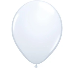 Balon QL 11", pastel biały