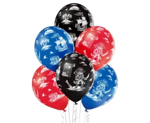 Balony lateksowe Pirate 29 cm 6 szt.
