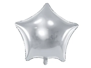 Balon foliowy Gwiazdka srebrny 70 cm