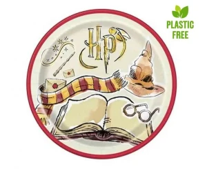 Talerzyki papierowe Harry Potter 23 cm 8 szt.